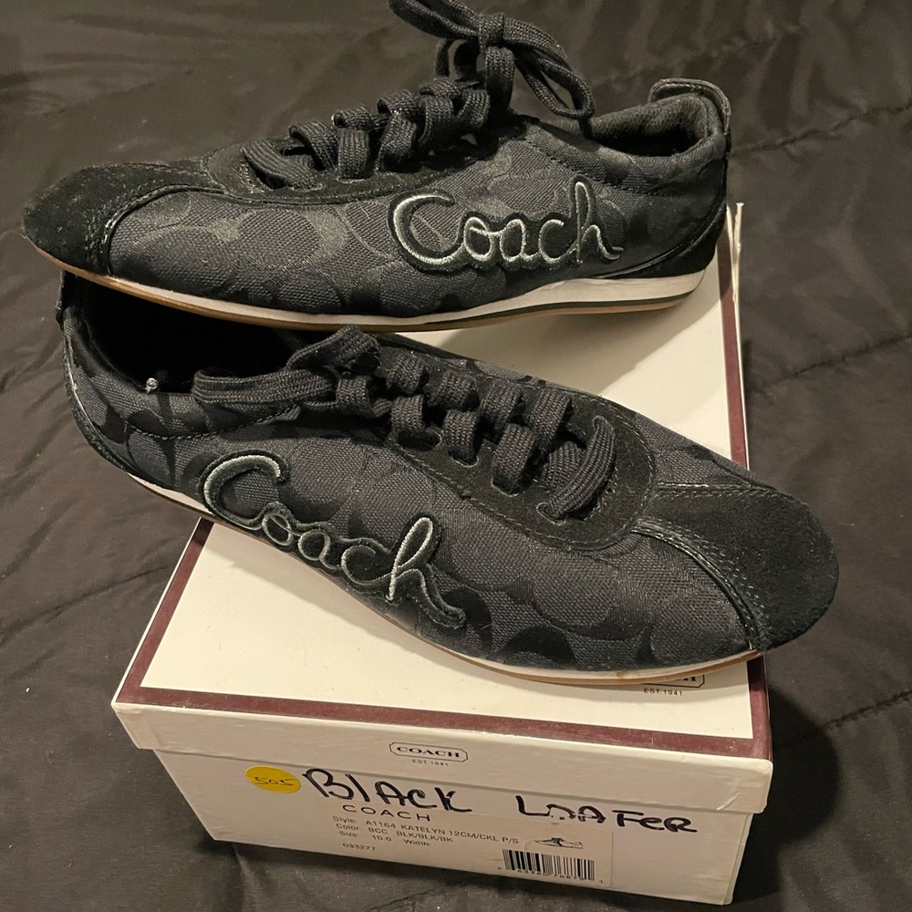 Black Coach sneaker/loafer
